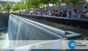 WTC fountain troughs and weirs